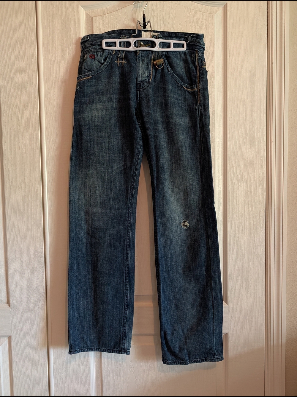 Energie Men's Dark Blue Washed Jeans - Classic Straight Fit SZ 31/34